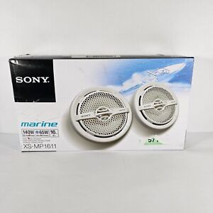 Sony (XSMP1611) 6.5" 6-1/2" Dual-Cone Marine Speakers 130W Peak 65W RMS - White