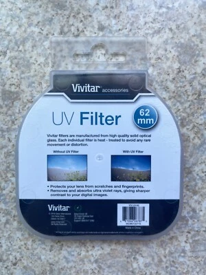 Vivitar Multi-Coated UV s (VIV-MC-UV-62) 62 mm Filter - Image 1 of 2