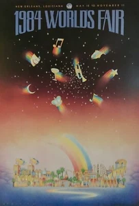 1984 WORLD'S FAIR POSTER ST GERMAIN 26" X 18" EXCELLENT CONDITION NO TEARS/RIPS - Picture 1 of 1