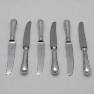 Cuchillos de postre FREATHER EDGE Design FRANCIS GREAVES Silver Service Cutlery - Imagen 1 de 2