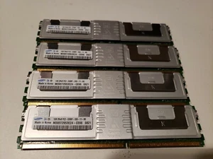 SAMSUNG 4GB(4x1GB) PC2-5300 DDR2-667MHZ ECC SERVER MEMORY - M395T2953EZ4-CE66 - Picture 1 of 2