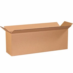 75 - 24 x 6 x 8 Corrugated Shipping Boxes Storage Cartons Moving Packing Box - Picture 1 of 2