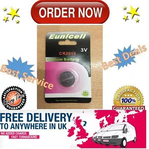 Eunicell 2016 BATTERIES LITHIUM BUTTON COINCELL BATTERY CR2016 BUY MORE PAY LESS - Picture 1 of 1