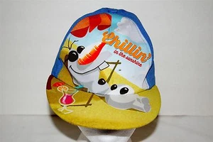 Disney Frozen Olaf Snowman Cap Hat Boys Snapback Adjustable CHILLIN IN THE SUN - Picture 1 of 6