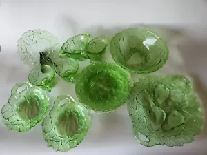 Antique Avocado Light Green Indiana Glassware Set Depression Glass 1923-1933 - Picture 1 of 9