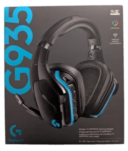 Logitech G935 Bezprzewodowy zestaw słuchawkowy do gier DTS:X 7.1 Surround Sound LIGHTSYNC RGB PC - Zdjęcie 1 z 6