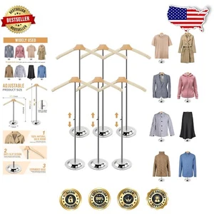 Versatile Height Adjustable T-Shirt Display Stand - Perfect for Vendors & Retail - Picture 1 of 8