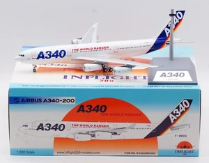 INFLIGHT 1:200 Airbus A340-200 House Color Diecast Aircraft Jet Model F-WWBA - Picture 1 of 14
