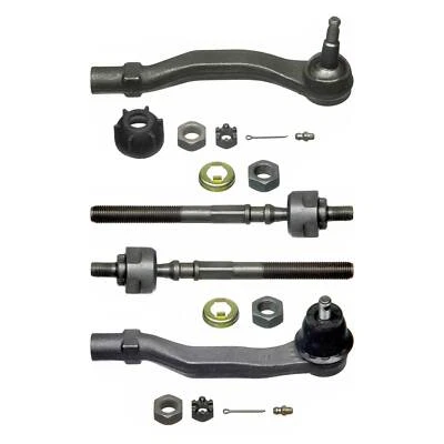 Juego de 4 extremos de varilla de amarre de dirección MOOG delantero interior y exterior para Honda Civic Foto 1 de 4