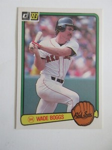1983 Donruss #586 Wade Boggs RC Rookie RED SOX plus 10 other early Boggs cards