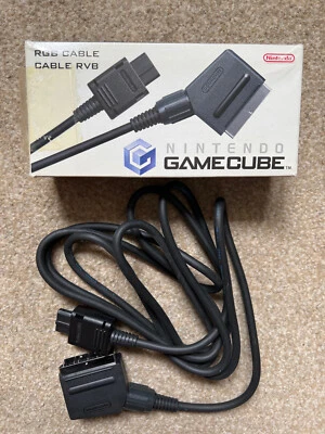 Official Nintendo Scart RGB Cable Boxed Complete GameCube DOL-013 Half Sealed! - Image 1 of 4