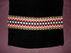 Hermoso tapiz de felpa vintage bordado a mano 54 cm/45 cm (21''x18'') P0630 - Imagen 1 de 6