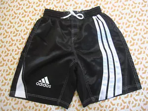 Short Adidas polyester Boxe noir et blanc Kick boxing Vintage satin Homme - M - Picture 1 of 6