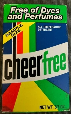 CHEER FREE 1991 SAMPLE SIZE DETERGENT 3.7 oz P&G - Image 1 of 2