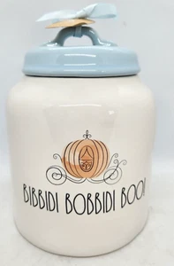 NEW Rae Dunn Disney Cinderella BIBBIDI BOBBIDI BOO! Canister/Cookie Jar 8" - Picture 1 of 2