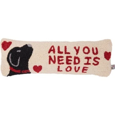 Chandler 4 Corners All You Need Is Love Dog Hooked Pillow Accent Decor New - Image 1 of 4