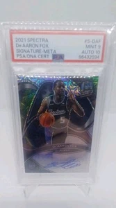 De'Aaron Fox Panini Spectra Auto 2021-22/15 PSA 9/10 - Imagen 1 de 2