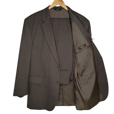 Traje Jos A Bank 2 Piezas Para Hombre 44R Gris Lana 34 x 29 Pantalones Tirantes Botones LEER Foto 1 de 4