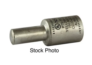 NSI PTS-750 Aluminum Tin Plated Pin Terminal - Yellow QTY: 1 - Picture 1 of 4