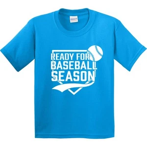 Inktastic I'm Ready For Baseball Season Youth T-Shirt Seasons Player Lover Base - Picture 1 of 7