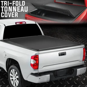 For 07-21 Toyota Tundra Truck 6.5' Fleetside Bed Tri-Fold Soft Top Tonneau Cover - Picture 1 of 12