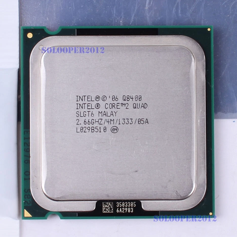 Envío gratuito Procesador CPU Intel Core 2 Quad Q8400 LGA 775 (SLGT6) 2,66 GHz Foto 1 de 1