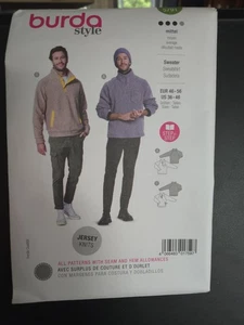 Burda SEWING PATTERN 5791 Men's Sweatshirt Sizes 36-46 - Picture 1 of 3