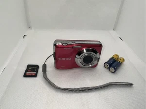 Pink Digital Camera Fujifilm FinePix AX350 16.0MP Tested Plus Batteries And 16GB - Picture 1 of 9