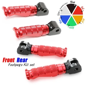 Red CNC Front Rear R-FIGHT Footpegs For Z650RS 22 23 - Picture 1 of 6