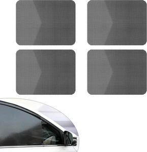 4 Stück Auto Seitenscheibe Punkt Sonnenschutz Folie, 16,53" x 14,96" PP Folie Sichtschutz - Bild 1 von 12