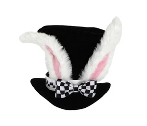 White Rabbit Hat with Ears - Alice in Wonderland - Costume Accessory - One Size - Picture 1 of 3