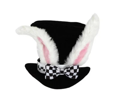 White Rabbit Hat with Ears - Alice in Wonderland - Costume Accessory - One Size - Image 1 of 3
