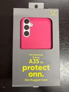Onn Slim Rugged Case for Galaxy A35 5G (PINK) BRAND NEW IN BOX - Picture 1 of 2