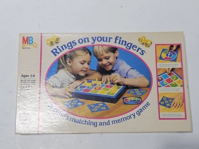 Rings On Your Fingers MB Game 1983 Matching Memory Game 100% Complete RARE - Image 1 of 4