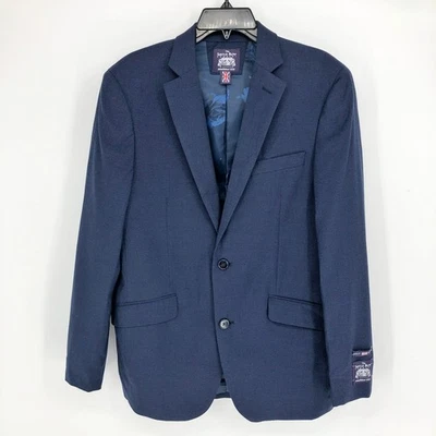 Chaqueta de Traje SAVILE ROW CO. Brixton 38R Azul Marino Calce Ajustado Dos Botones Nueva con Etiquetas Foto 1 de 4