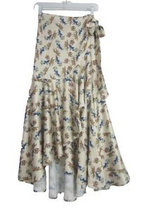 Caryna Nina Haute Couture Designer Womens M Whimsical Dragon Silk Wrap Skirt - Picture 1 of 11