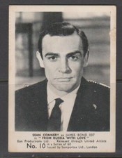 GUM CARDS Somportex 1966 Film Scene series(James Bond 007) - #10 Sean Connery