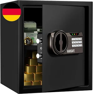 KABISAFE 43L Tresor Safe Möbeltresor Für Zuhause, Elektronische Geldtresor Mit Z - Bild 1 von 12