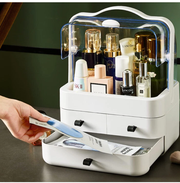 PORTA TRUCCHI PORTATRUCCO ORGANIZER MAKE UP CASSETTI COFANETTO COSMETICI TRUCCO - Immagine 1 di 4