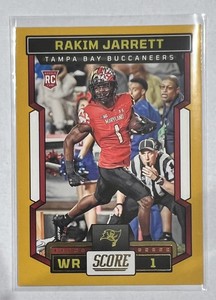 Rakim Jarrett 2023 Panini Score Football Gold Parallel  #359 Rookie Card Bucs!