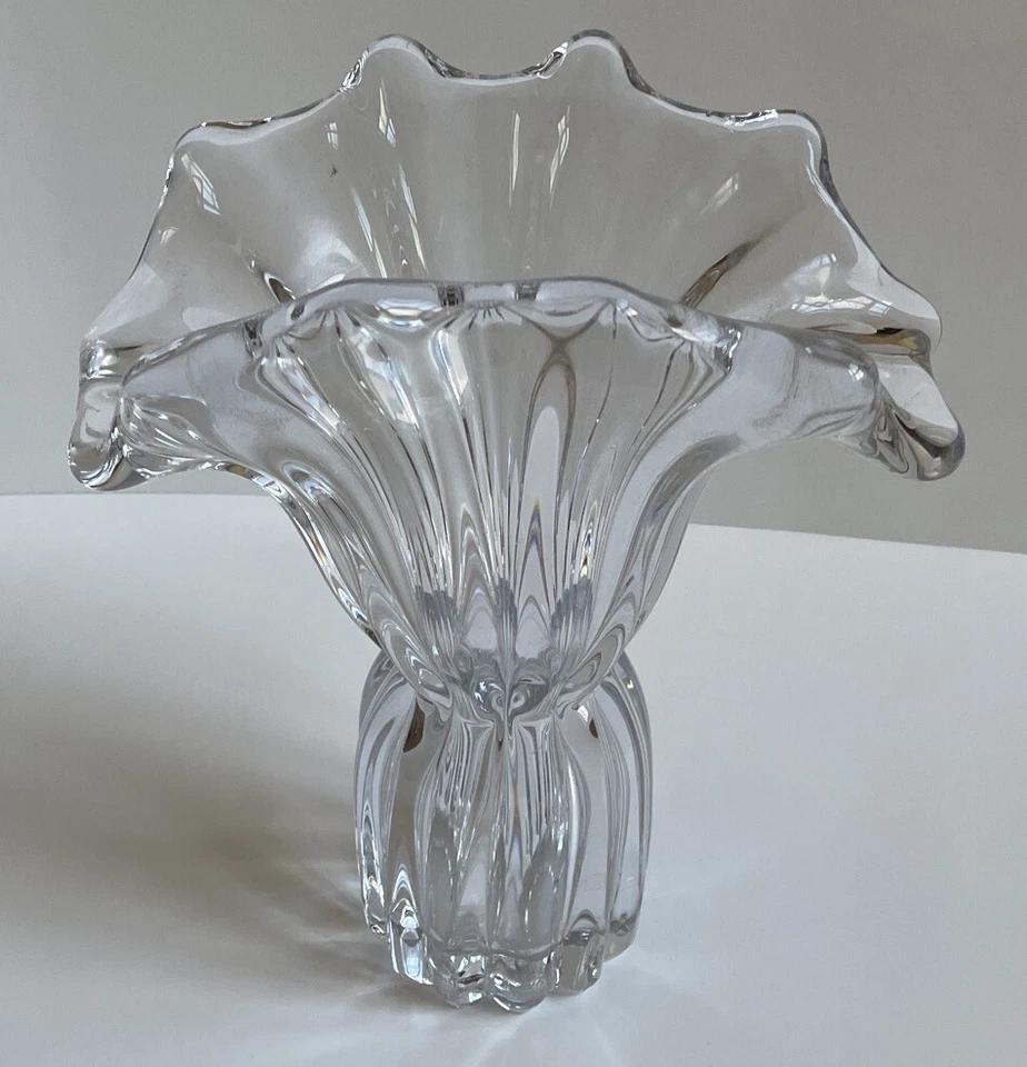 美丽艺术 Vannes Cofrac 9 英寸水晶花瓶法国 — 第 1/4 张图片