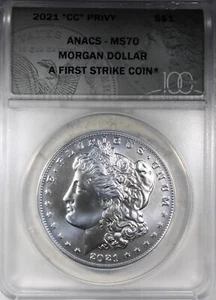 2021-CC Morgan Dollar ANACS MS70 100th Anniversary Coin First Strike - Picture 1 of 2