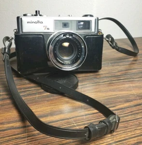 Minolta Hi-Matic 7S analoge Kleinbildkamera mit Minolta Tasche - Bild 1 von 10