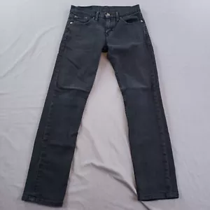 Jeans Levis 511 uomo 28x30 nero slim dritto lavaggio scuro denim elasticizzato americano - Foto 1 di 17