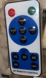 REMOTE CONTROL For Heating Pad 6 Heat Settings 4 Auto Off Timers Infared NEW - Picture 1 of 4