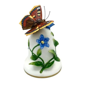 Brian Hargreaves Porcelain BUTTERFLY BELL 1984 Tortoiseshell MINT! w COA Box - Picture 1 of 7