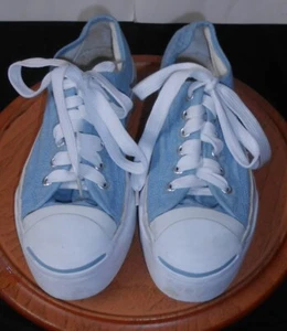 ZAPATILLAS JACK PURCELL CONVERSE, DENIM LIGERO, BASE GRUESA, TALLA MUJER. 5, 1994! - Imagen 1 de 12