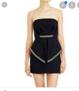 Sass & Bide Womens's Navy Do Something Good Strapless Dress Sz US 8 Mini Dress - Picture 1 of 9