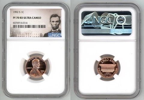 1992 S LINCOLN CENT 1C NGC PF 70 RD ULTRA CAMEO Cover