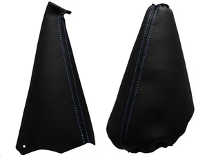 Bolsa de cambio de cuero auténtico hilo azul claro y manguito de freno de mano para FIESTA IV 96-99 - Imagen 1 de 1